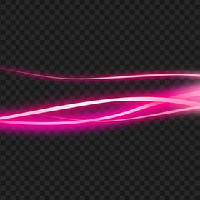 Glowing Pink Light Lines PNG