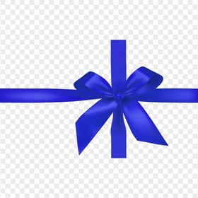Illustration Blue Cross Gift Ribbon Tie Bow