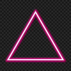 HD Pink Glowing Triangle Neon PNG