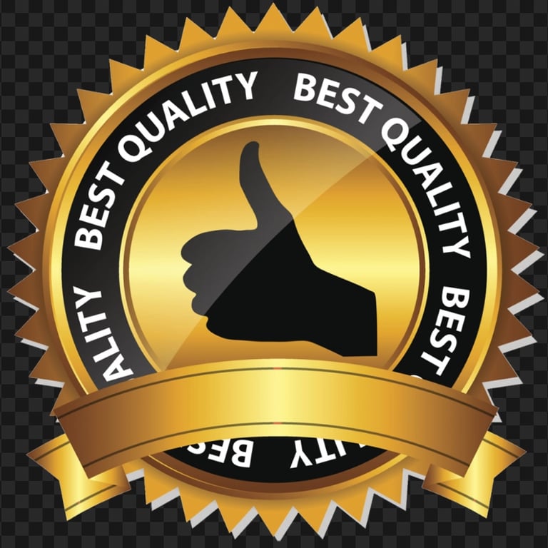 Best Quality Gold Label Sign Logo HD PNG