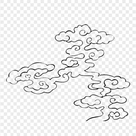 HD Black China Chinese Clouds PNG