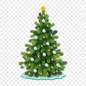 Vector Illustration Christmas Pine Tree PNG Image