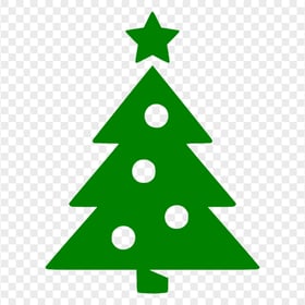 HD Cool Green Christmas Tree Icon PNG