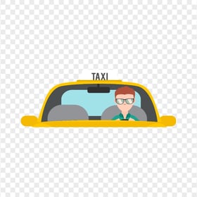 Cartoon Vector Taxi Driver PNG