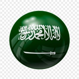 Saudi Arabia Sphere Flag Icon HD PNG