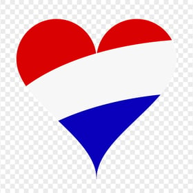 Clipart Netherlands Flag Heart Shape Image PNG