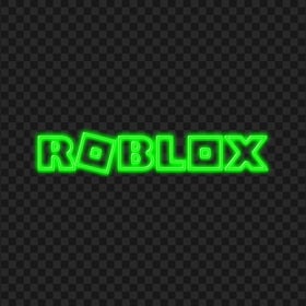 Green Neon Roblox Logo Transparent PNG