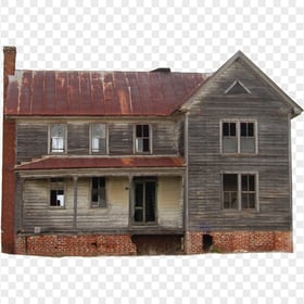 Real Old Wooden Abandoned House PNG