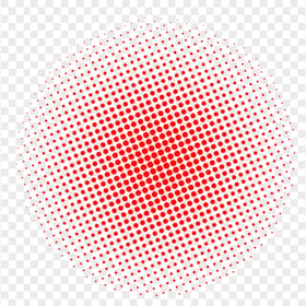 HD Red Halftone Circle Dots PNG
