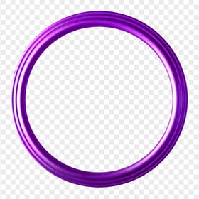 Purple Circular Round Frame HD PNG