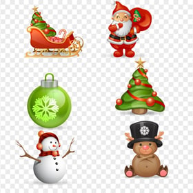 Christmas Cartoon Illustration Characters HD PNG