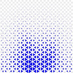 Blue Halftone Triangle Dots Abstract Pattern PNG