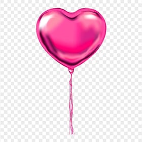 HD Single Pink Heart Love Balloon PNG