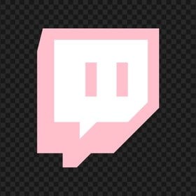 HD Twitch Light Pink Icon Symbol Transparent Background PNG