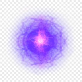 HD Purple Light Energy Ball Effect PNG