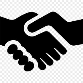 Handshake Black Icon FREE PNG