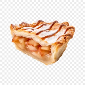 HD One Slice of Apple Pie Fruit Transparent PNG