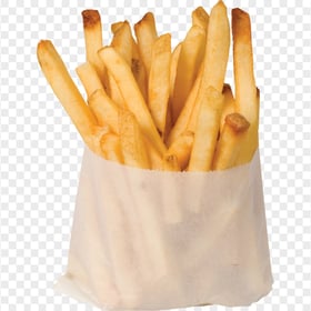 Real French Fries White Paper Cup Download PNG