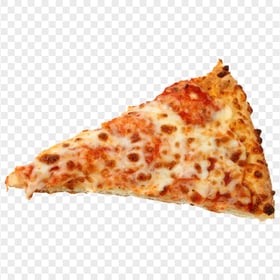 Slice of Hot Cheesy Pizza HD Transparent Background