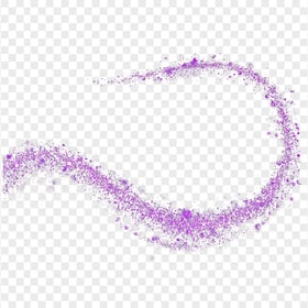 HD Purple Glitter Dust Line PNG