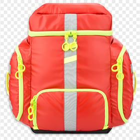 Red Yellow Fluo Emergency Back Bag First Aid