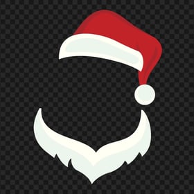 HD Vector Santa Hat & Beard PNG