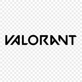 HD Valorant Black Text Logo PNG