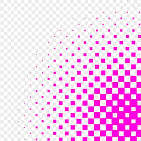 HD Pink Square Halftone Pattern Corner PNG