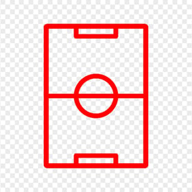 Vertical Red Pitch Stadium Icon HD PNG