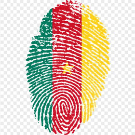 Cameroon Fingerprint Flag PNG