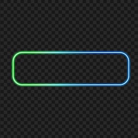 PNG Blue & Green Neon Frame Button