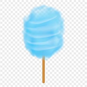 Blue Cartoon Illustration Candy Cotton PNG