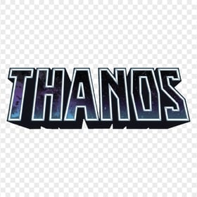HD Thanos Name Logo PNG