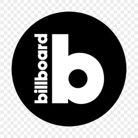 Billboard Black & White Round Circle Logo Icon PNG