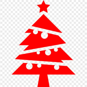 HD Red Christmas Tree Icon PNG