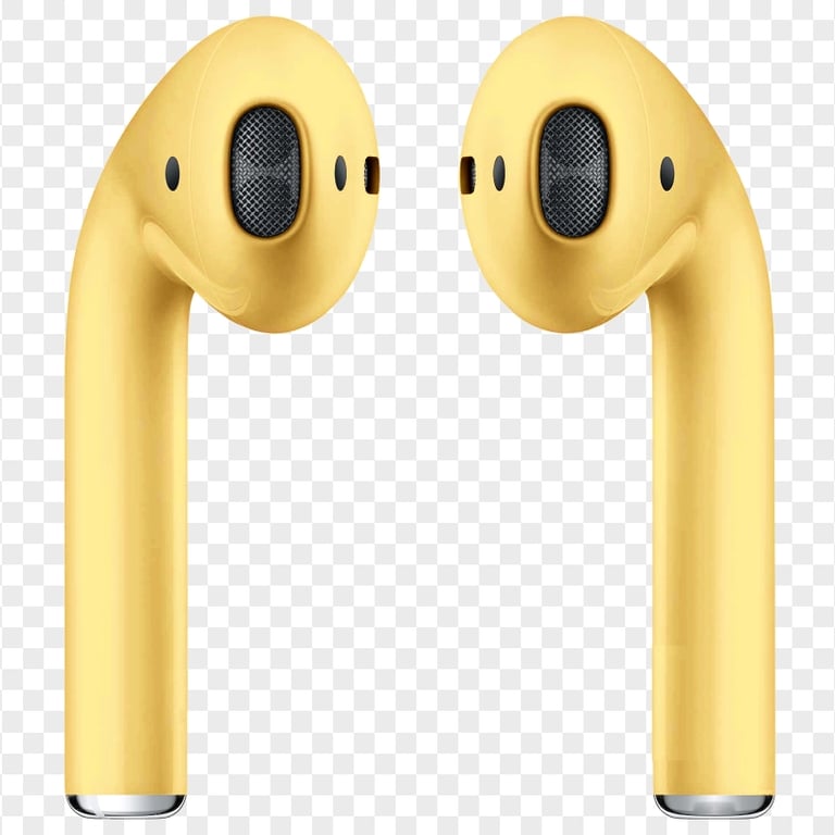 Apple Airpods 2 Generation Mustard Color