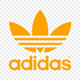 Adidas Trefoil Orange Logo PNG Image