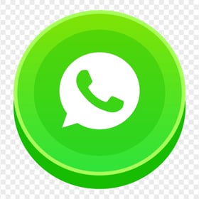 HD 3D Style Round Vector Whatsapp Wtsp Wa Logo Icon PNG