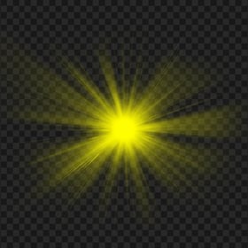 Yellow Light Beam PNG