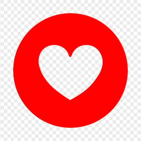 HD Red Round Circle Outline Heart Icon PNG
