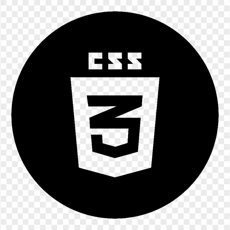 PNG CSS3 Round Black Logo Icon | Citypng
