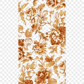 Brown Floral Texture Pattern PNG
