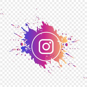 Splash Instagram Logo Circle Gradient Colors