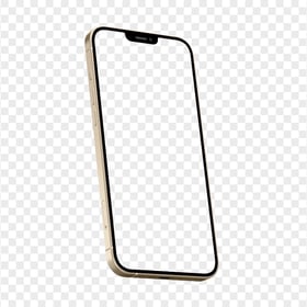 HD Gold iPhone 13 Pro Mockup PNG