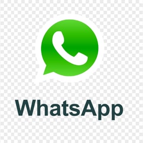 HD Official WhatsApp Text Logo With Symbol PNG