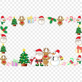 HD Cartoon Christmas Items Frame PNG