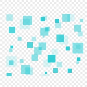 HD Blue Square Bokeh Lens PNG