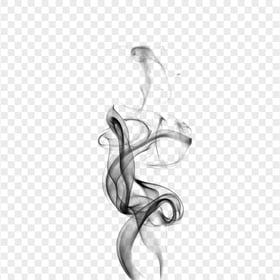 Black Light Curved Smoke Lines