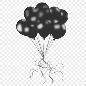 HD Black Friday Balloons PNG