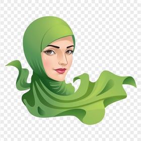 HD Muslim Woman With Hijab Vector Illustration PNG